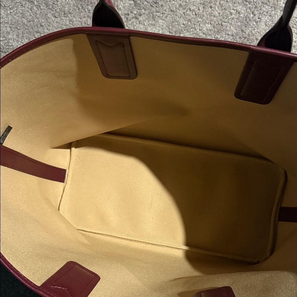 Michael Kors Maroon Logo-Print Tote - Picture 8 of 8